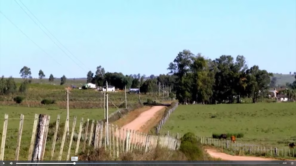 Paisaje rural en Cerro Largo, Uruguay, escenario de la tragedia.