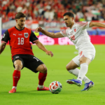 Romano Schmid celebrando su golazo frente a Jordania en Santa Clara.