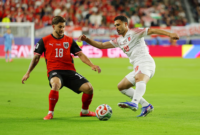 Romano Schmid celebrando su golazo frente a Jordania en Santa Clara.