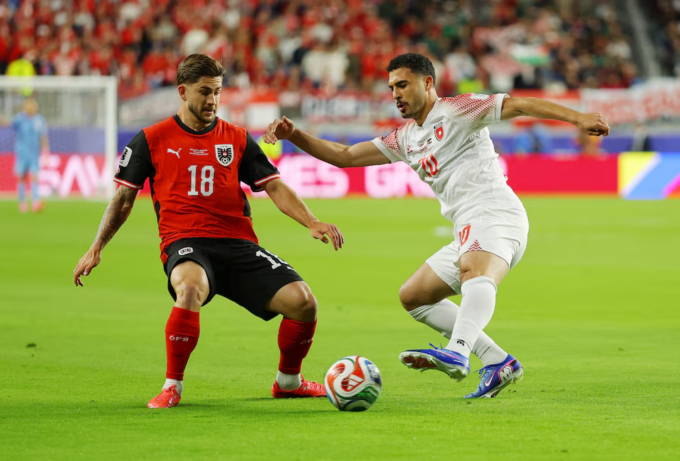 Romano Schmid celebrando su golazo frente a Jordania en Santa Clara.