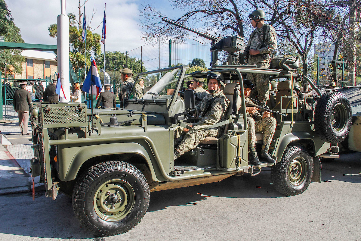 Vehículos del Ejército Mamba MK7 listos para el patrullaje