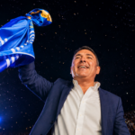 Carlos Albisu durante una actividad oficial en Salto