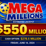 Ticket de resultados de Mega Millions del 16 de junio