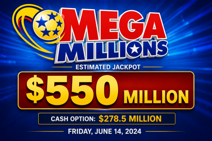 Ticket de resultados de Mega Millions del 16 de junio