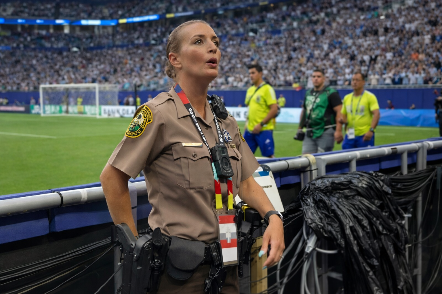 Silvia Nadal, guardia de seguridad uruguaya emocionada en el Mundial 2026